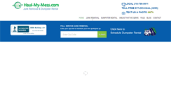 Desktop Screenshot of haulmymess.com