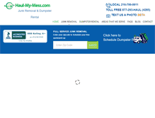Tablet Screenshot of haulmymess.com